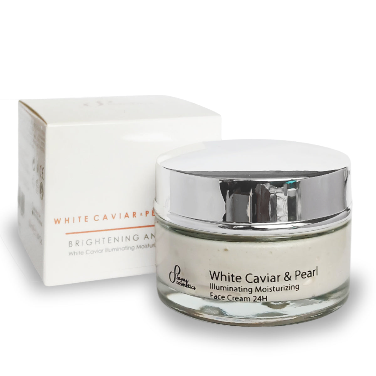 24-hour hydrating face cream with white caviar and pearl powder, 50 ml