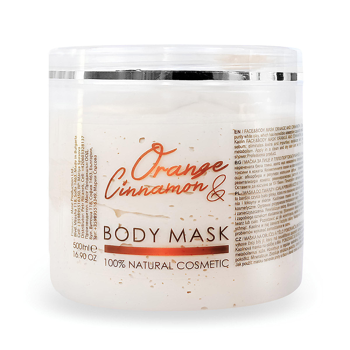 Face and Body Mask Orange and Cinnamon, 500 ml
