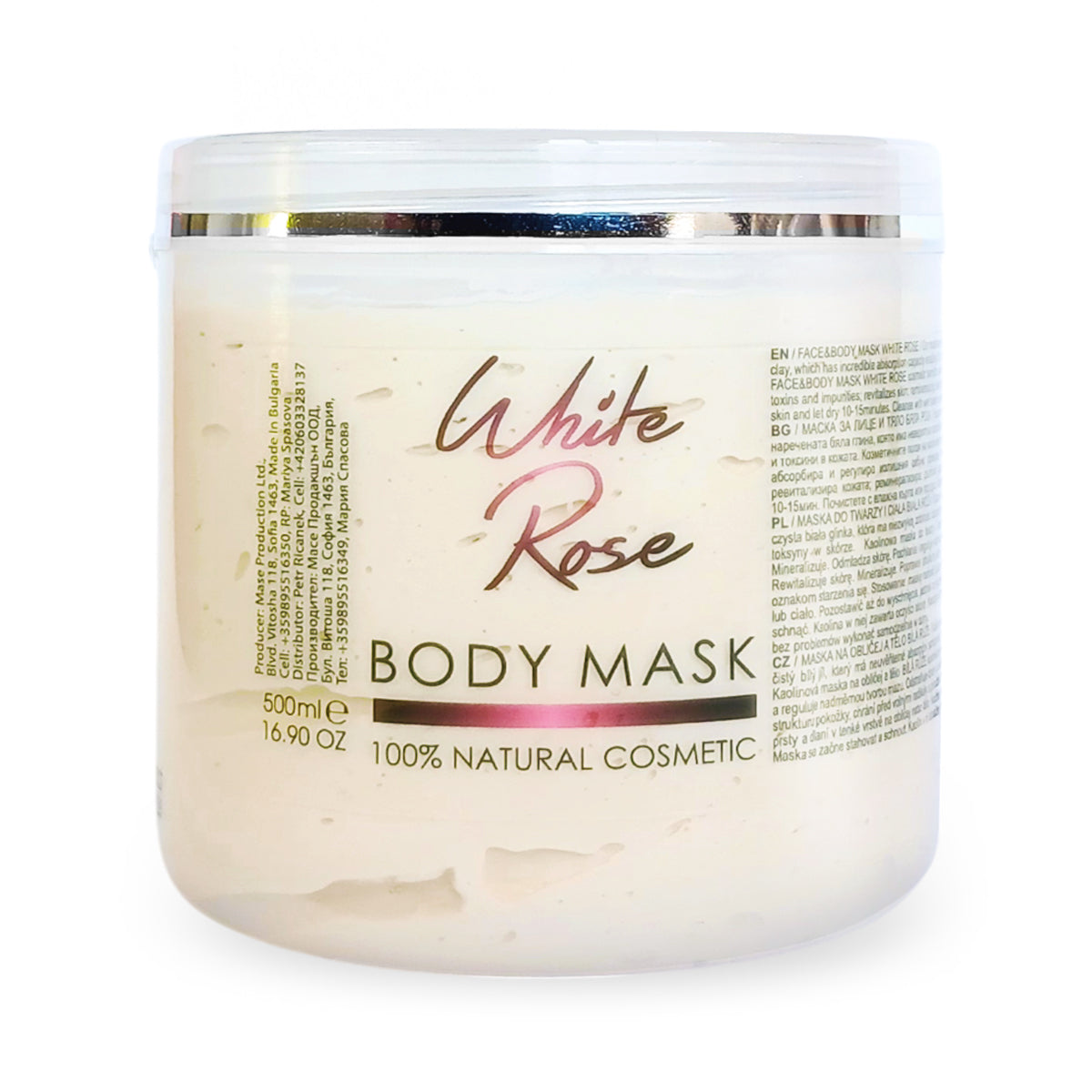 Face and body mask White Rose, 500 ml