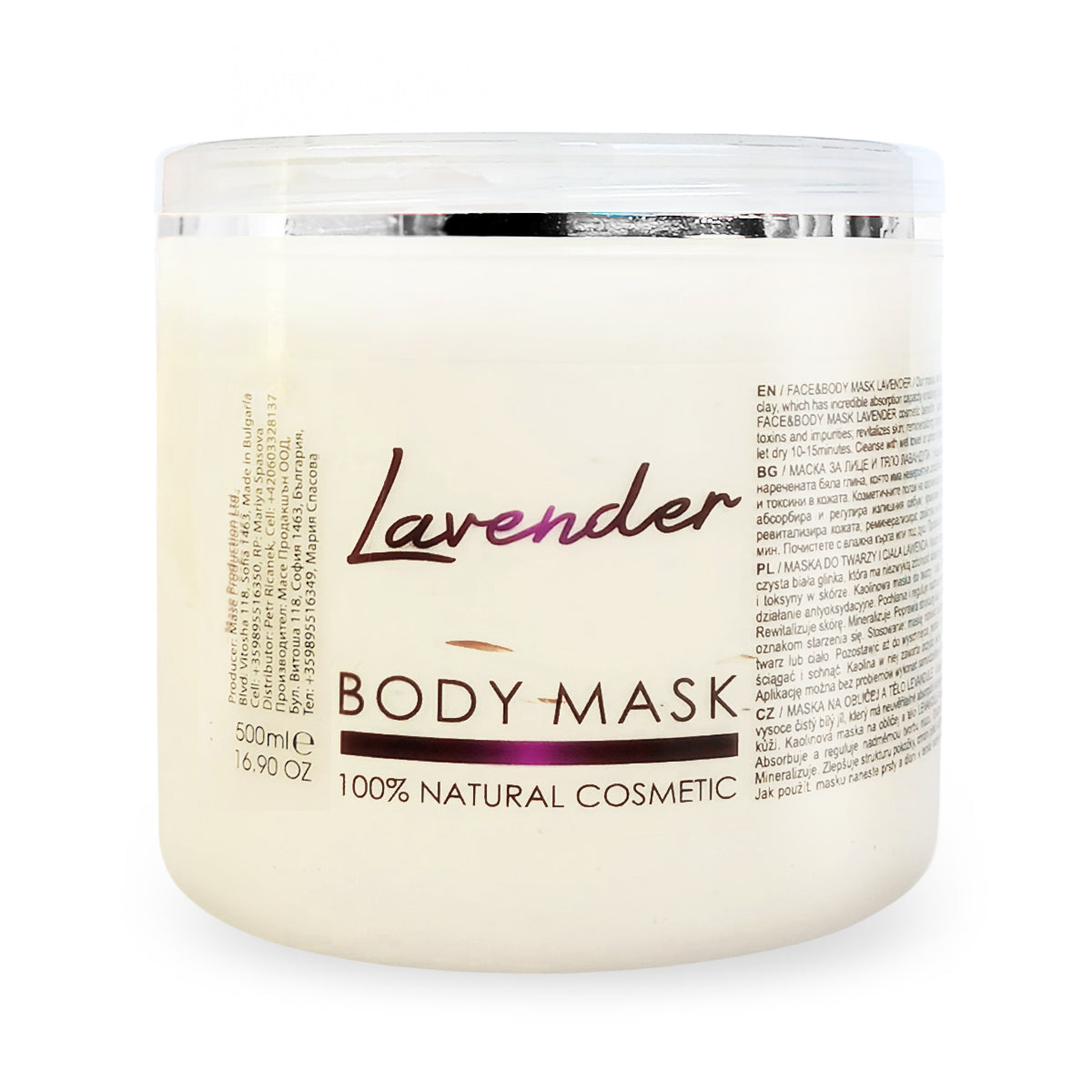 Face and Body Mask Lavender, 500 ml