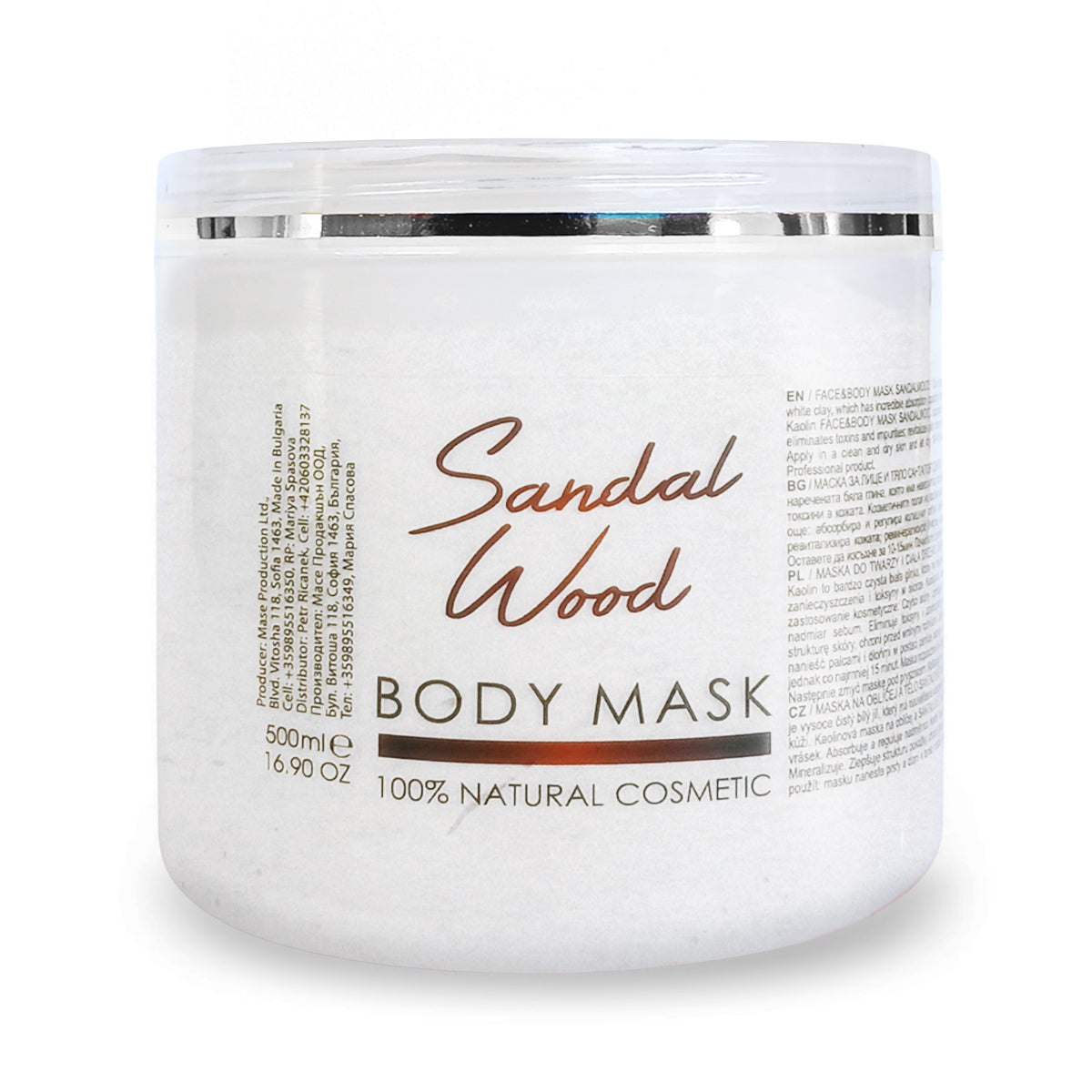 Sandalwood Face and Body Mask, 500 ml