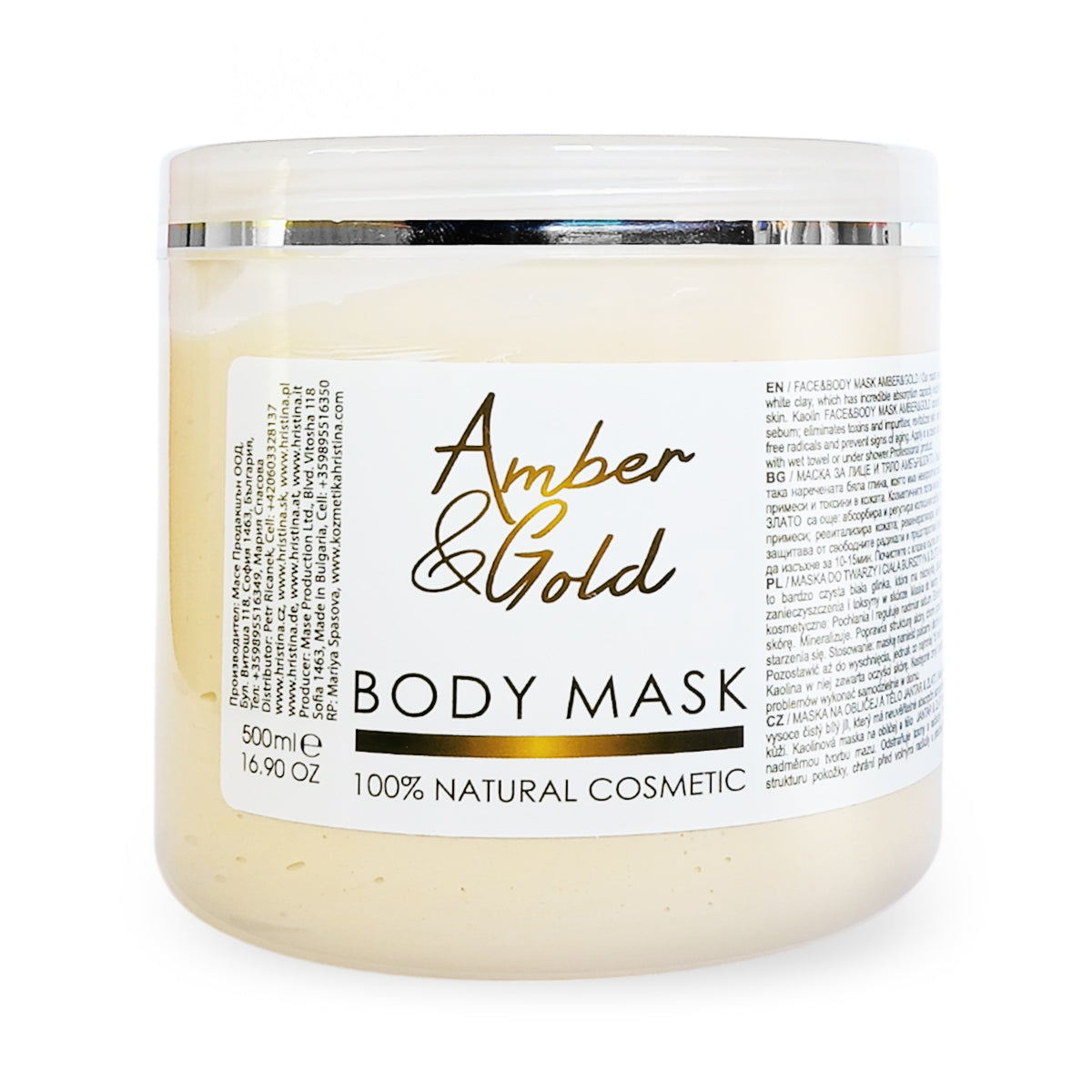 Face and Body Mask Gold&Amber, 500 ml