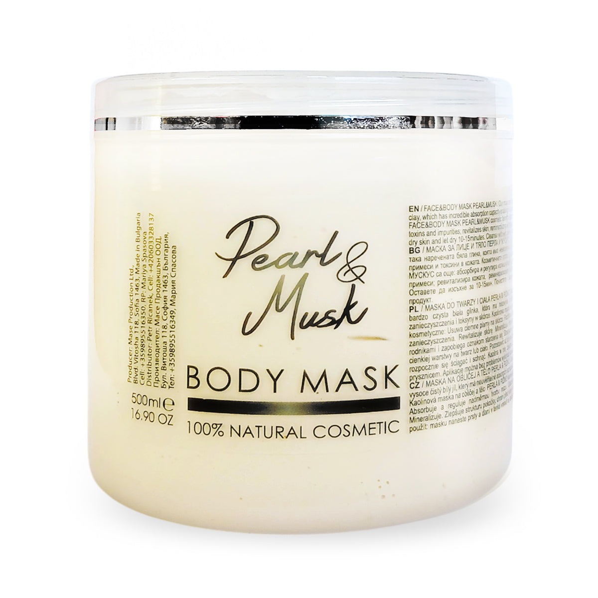 Face and Body Mask Pearl and Musk, 500 ml