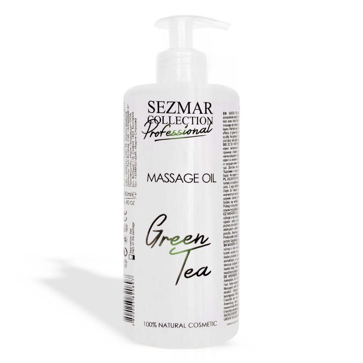 Green Tea Massage Oil, 500 ml