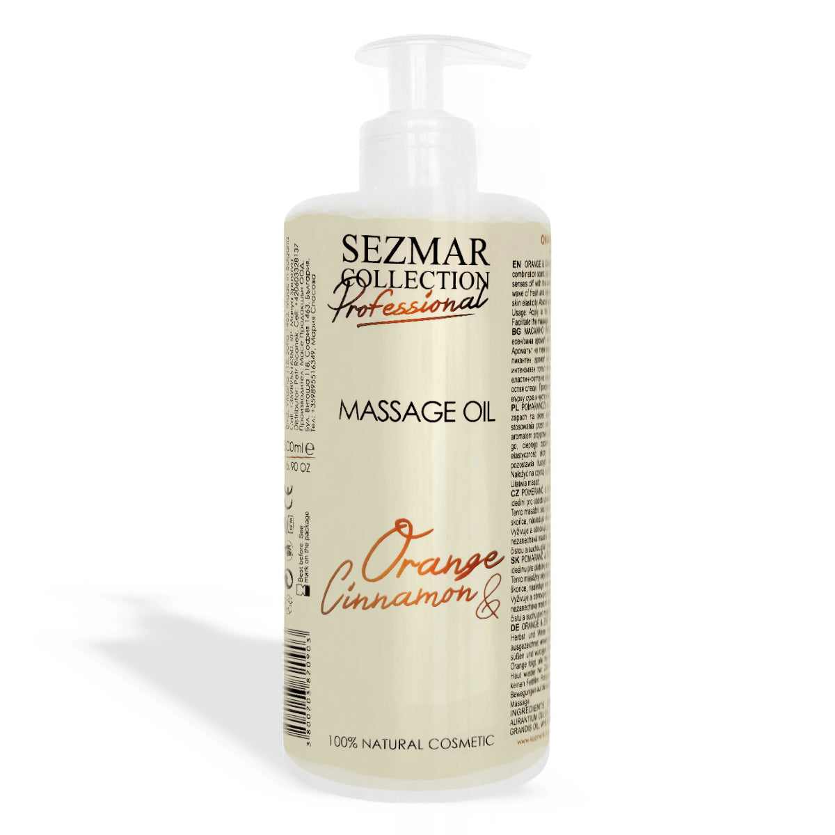 Orange & Cinnamon Massage Oil, 500 ml