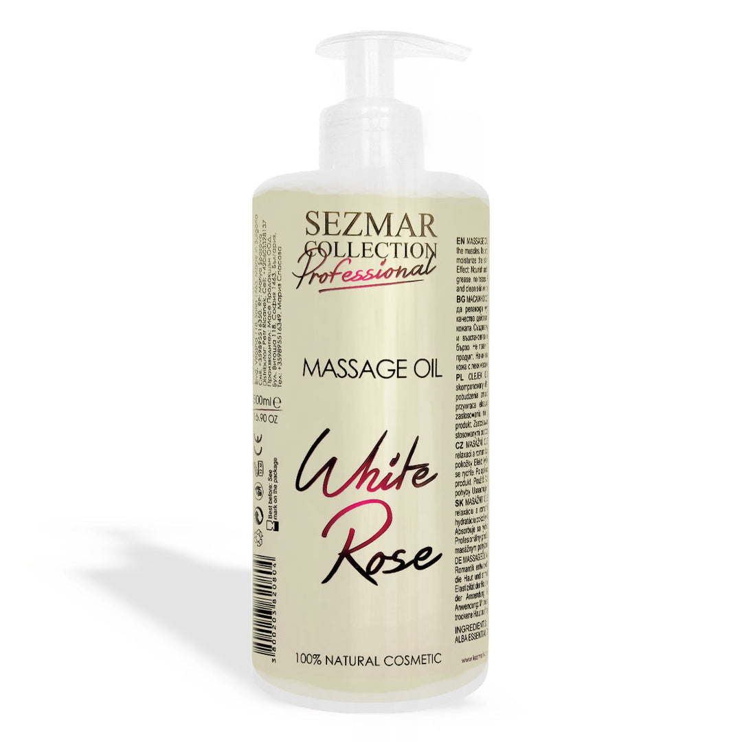White Rose Massage Oil, 500 ml