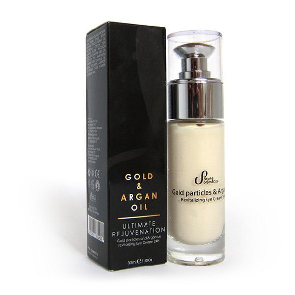 Revitalizing Eye Cream with Gold Particles and Argan Oil, 24-hour formula, 30 ml