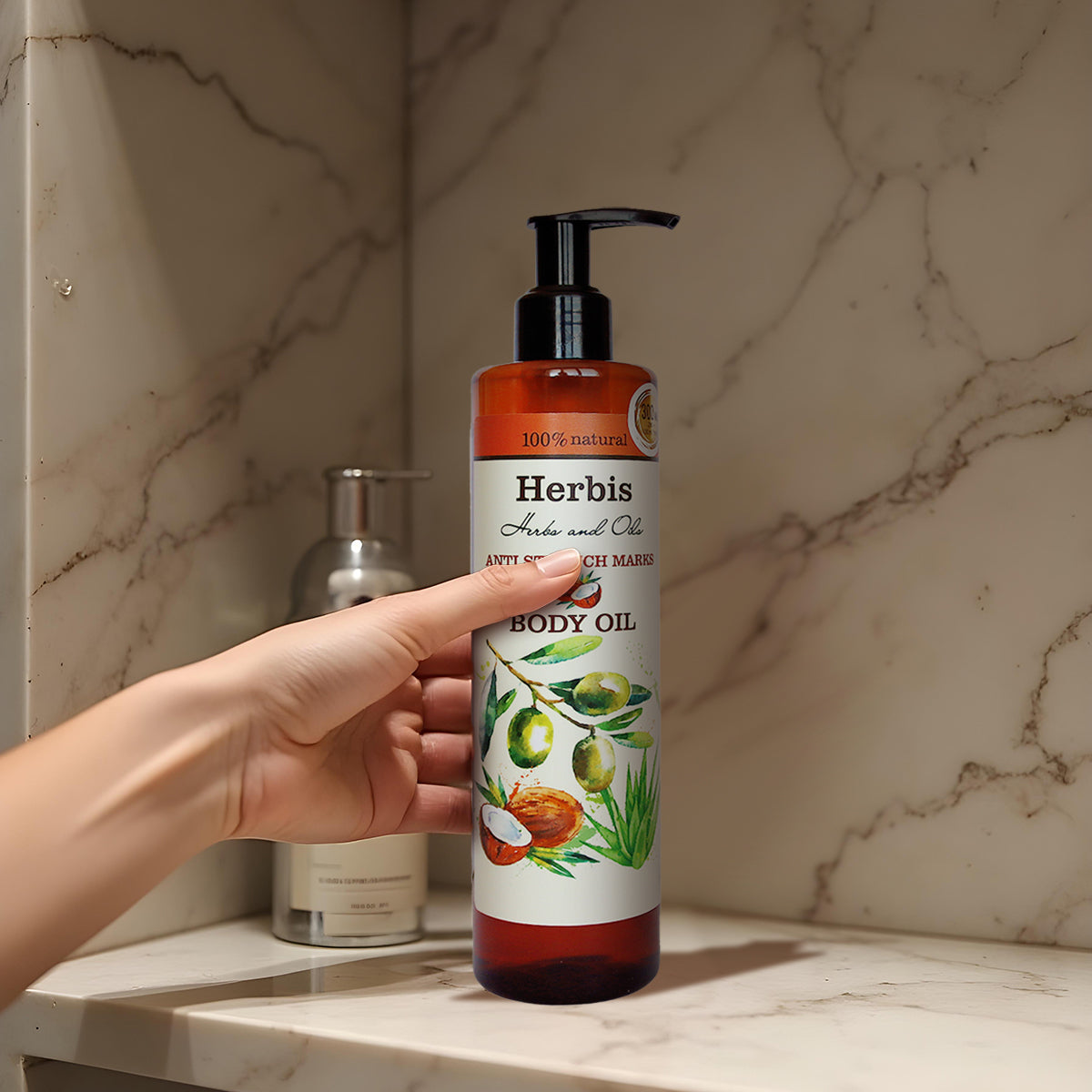 HERBIS Body Oil Against Stretch Marks, 200ml