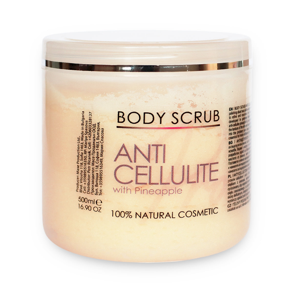 Anti-cellulite scrub with Pineapple, 500 ml