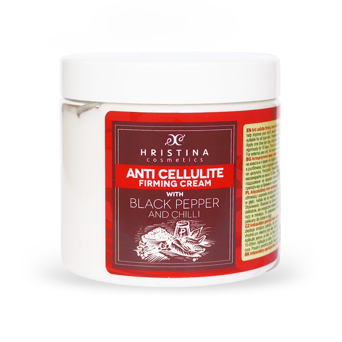 Anti-cellulite cream with Black Pepper, 200 ml