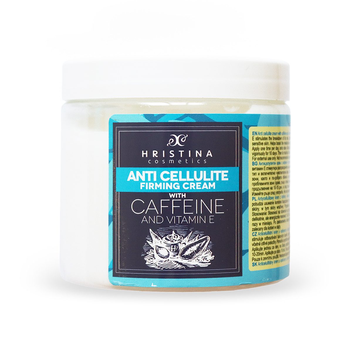 Anti-cellulite cream with Caffeine and Vitamin E, 200 ml