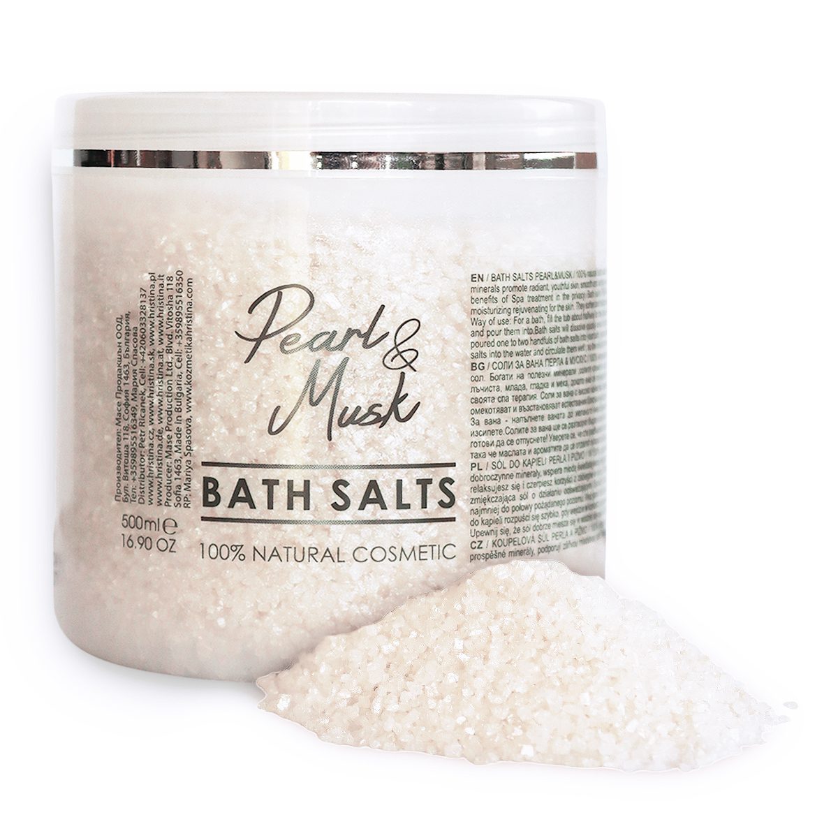 Bath salts Pearl & Musk, 500 ml