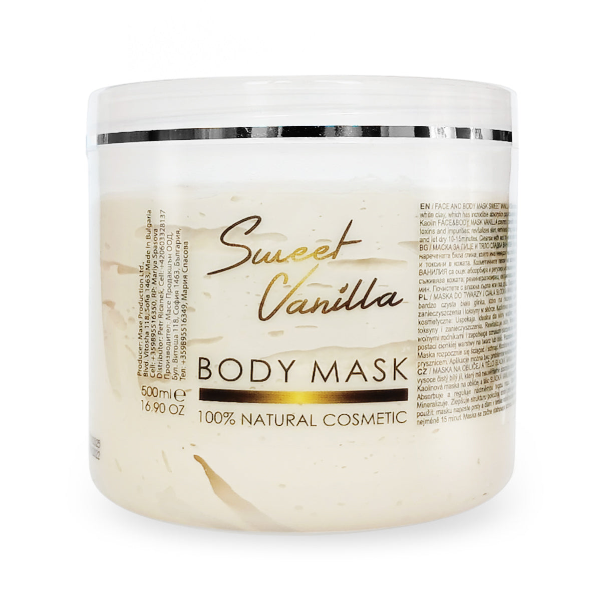 Face and Body Mask Sweet Vanilla, 500 ml