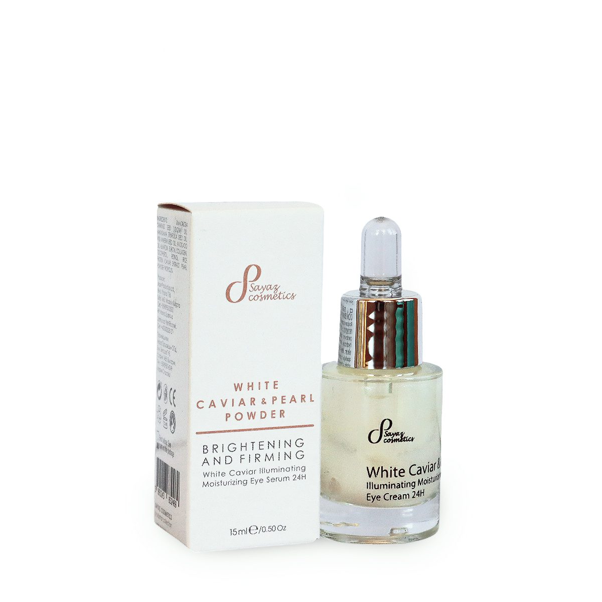 Illuminating Eye Serum 24 Hours with White Caviar and Pearl Powder, 15 ml