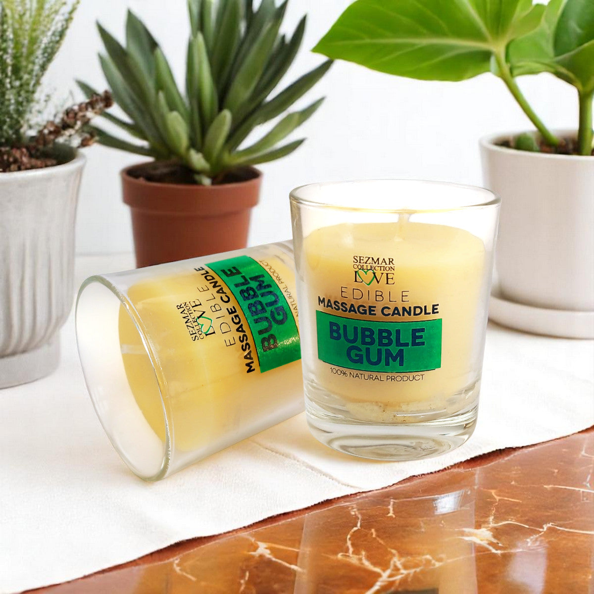 Massage Candle Bubble Gum / Gum /, 100 ml