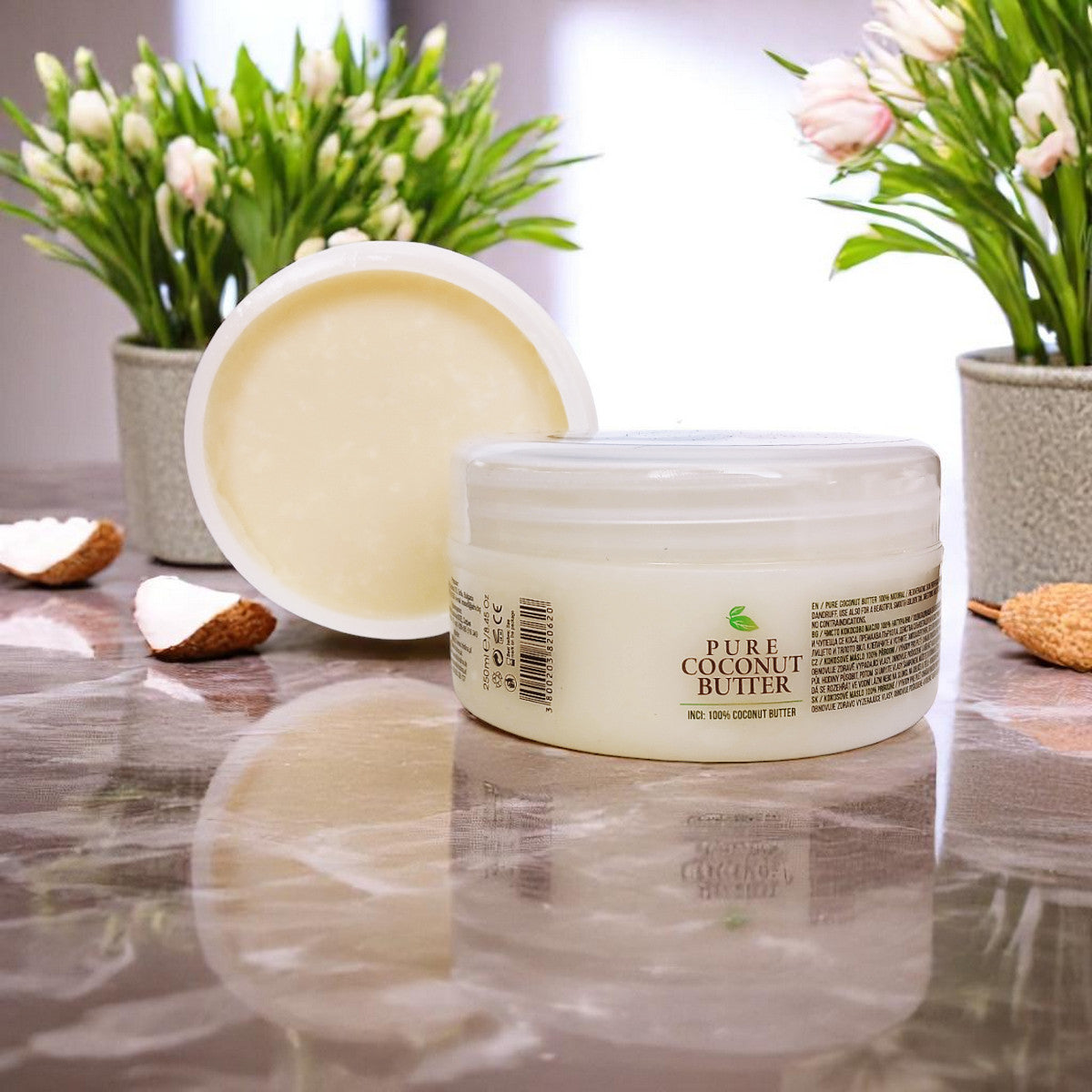 Natural coconut oil, 250ml