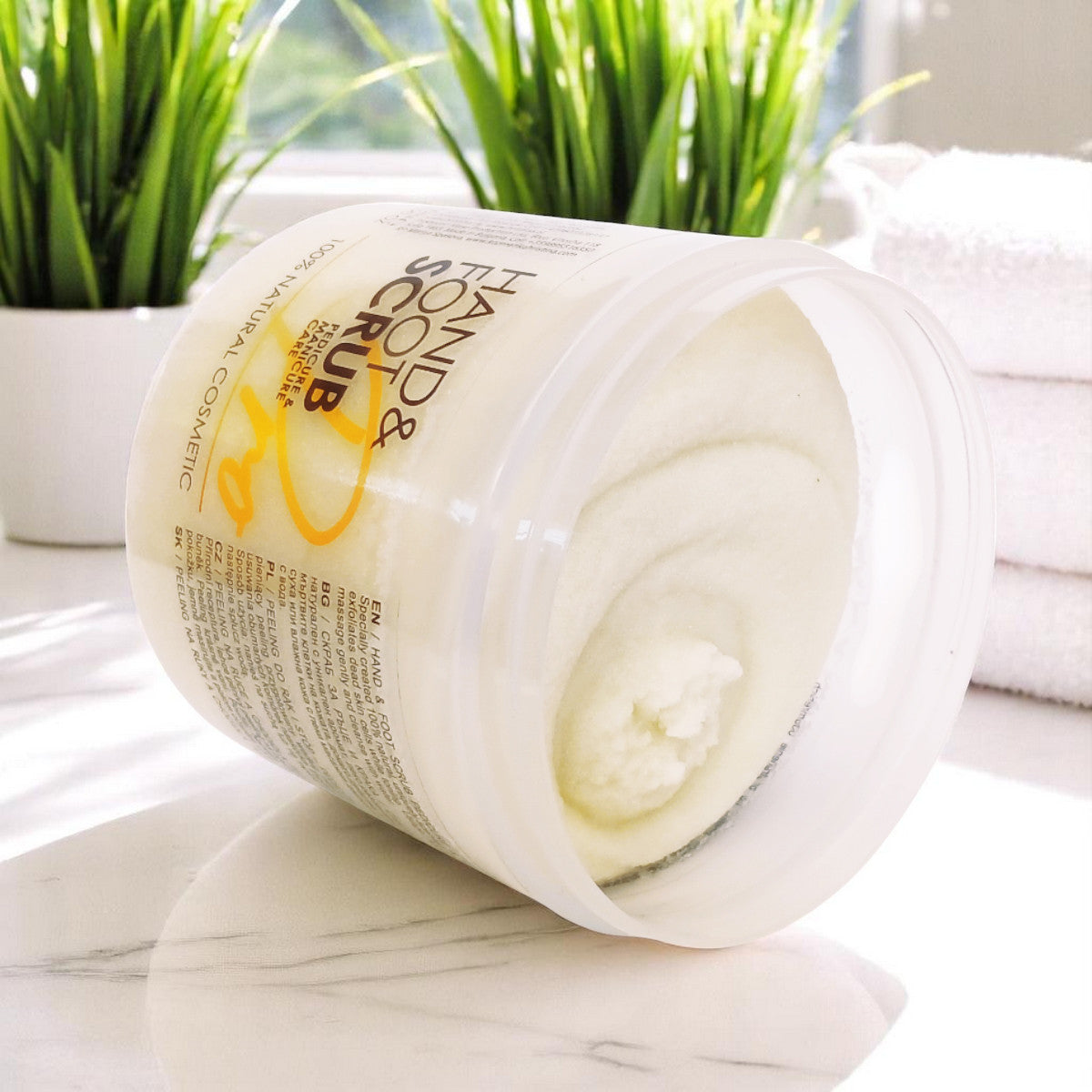 Scrub cream for hands and feet, 500 ml