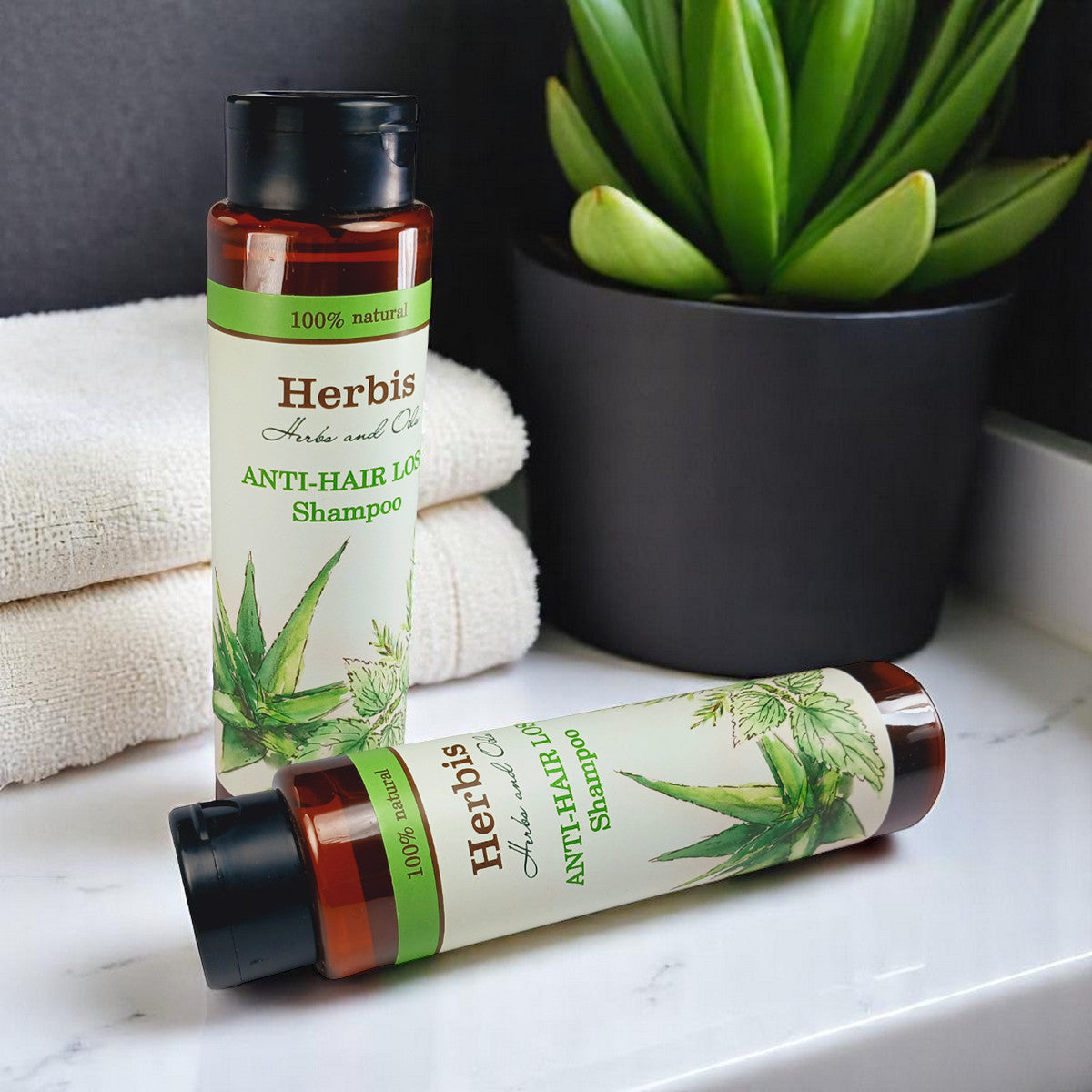 HERBIS Natural Shampoo Against Hair Loss, 300ml