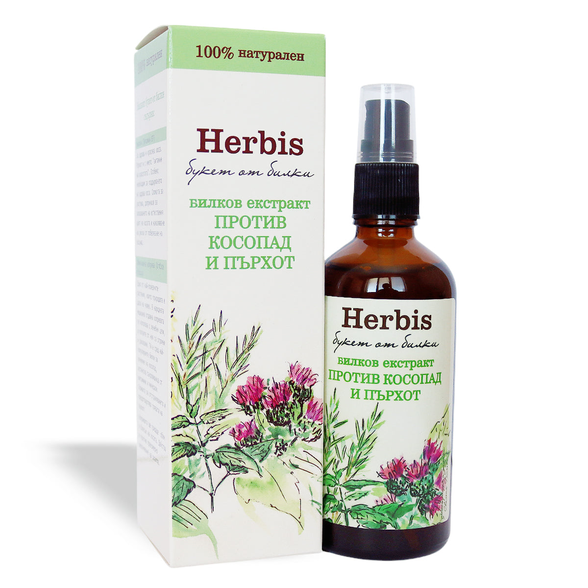 HERBIS Natural herbal extract against hair loss and dandruff, 100ml