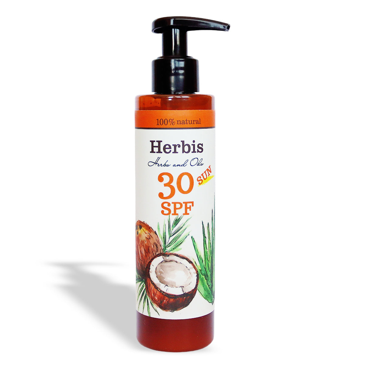 HERBIS Natural sunscreen milk SPF30, 200ml