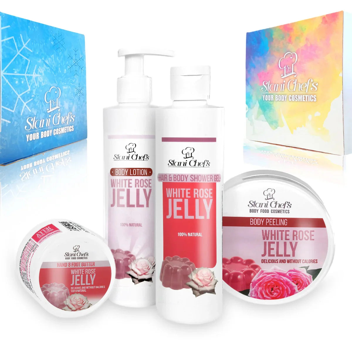 Gift Set "White Rose", 850 ml