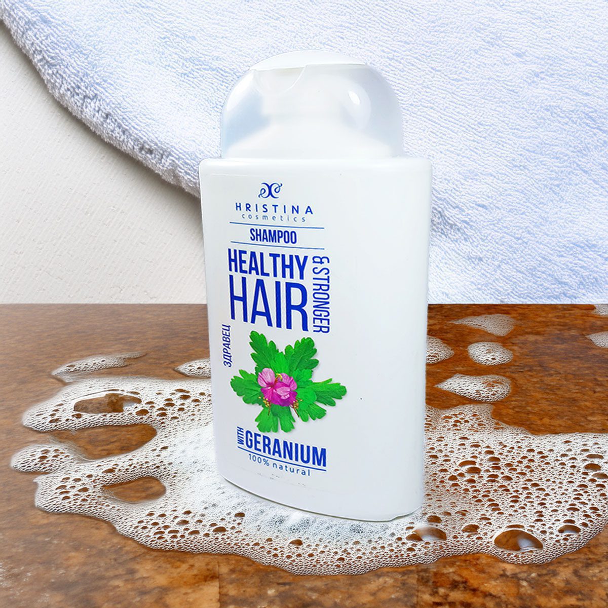 Geranium Shampoo for Healthy Hair, 200 ml