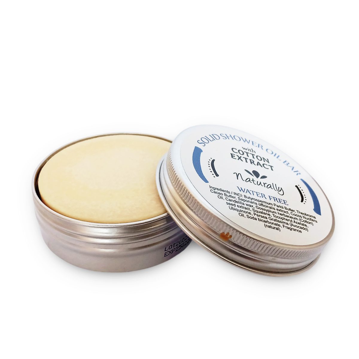 Shower oil with cotton extract, 70 gr