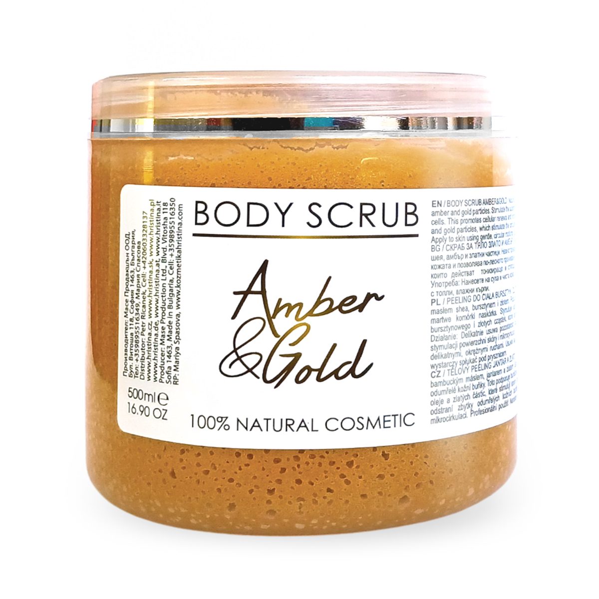 Body scrub Gold and Amber, 500 ml