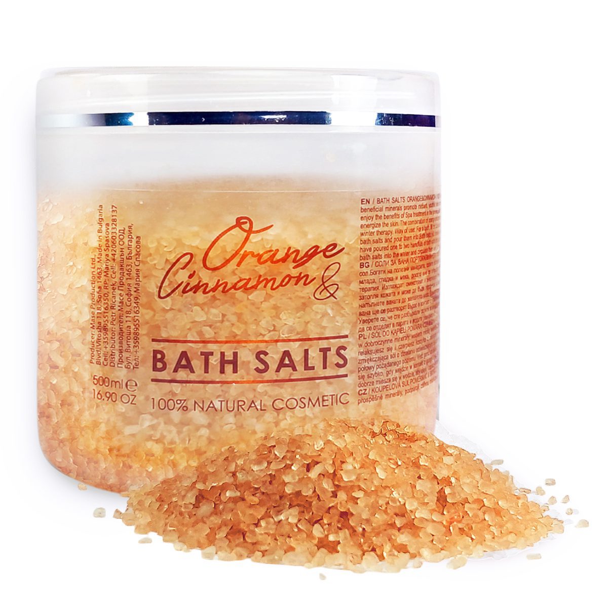 Bath Salts Orange & Cinnamon, 500 ml