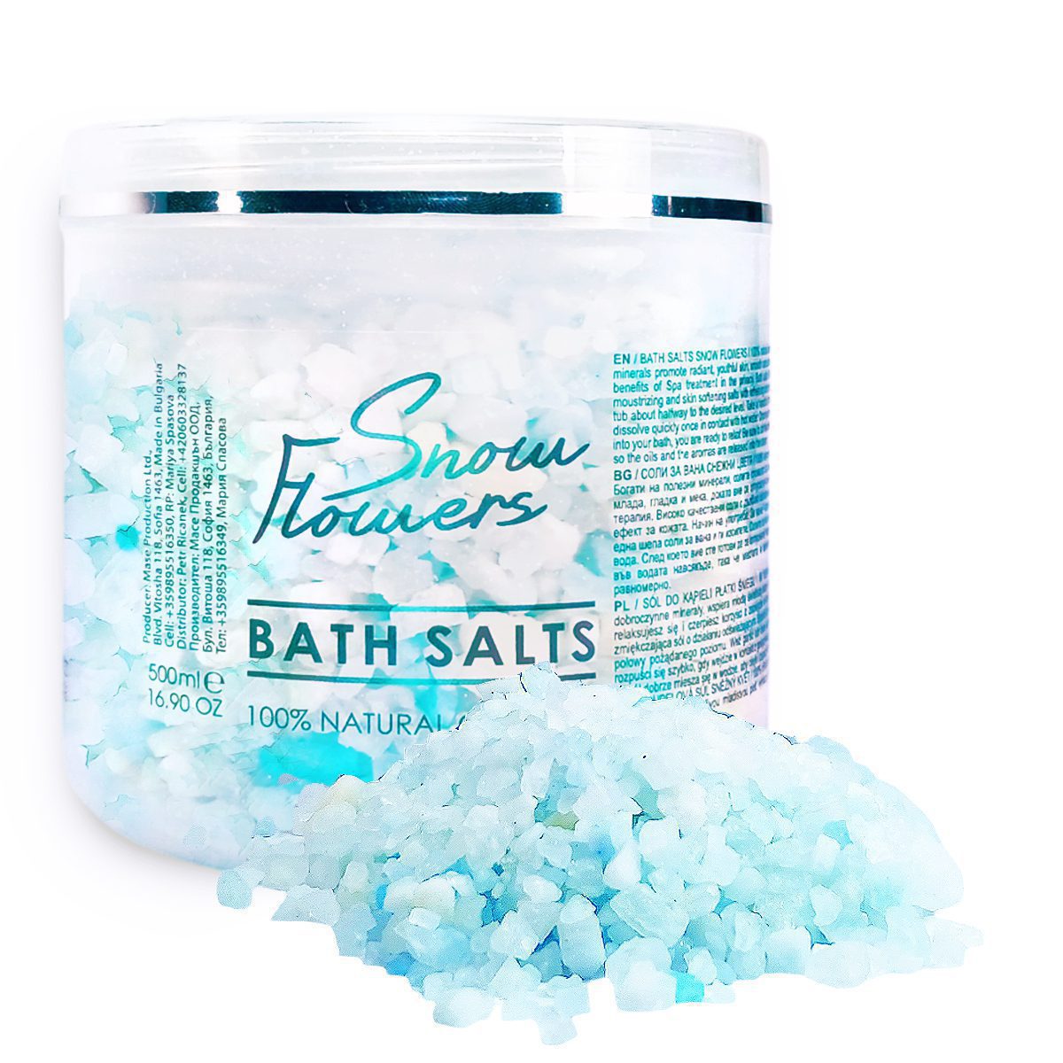 Bath Salts Snowy Color, 500 ml