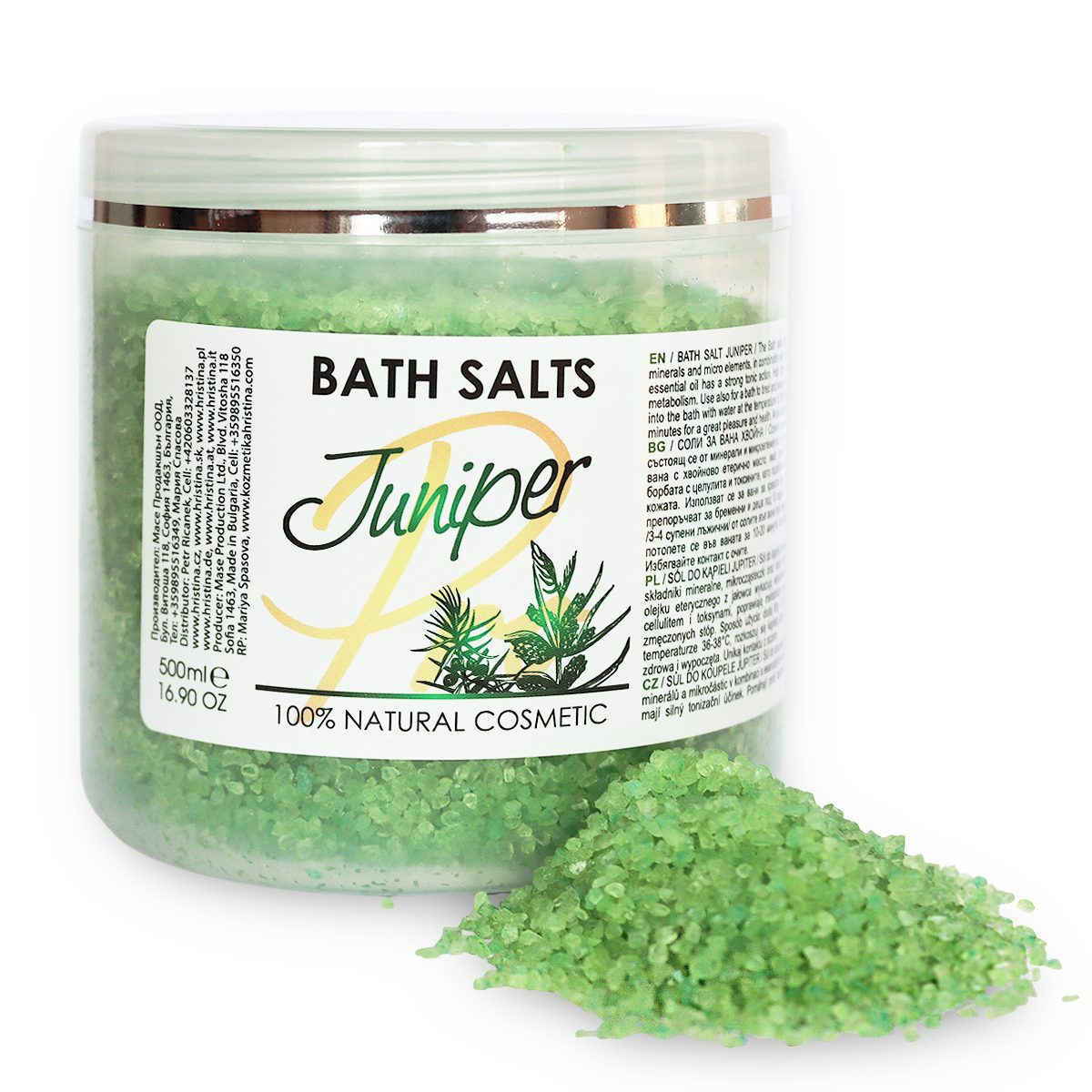 Juniper Bath Salts, 500 ml