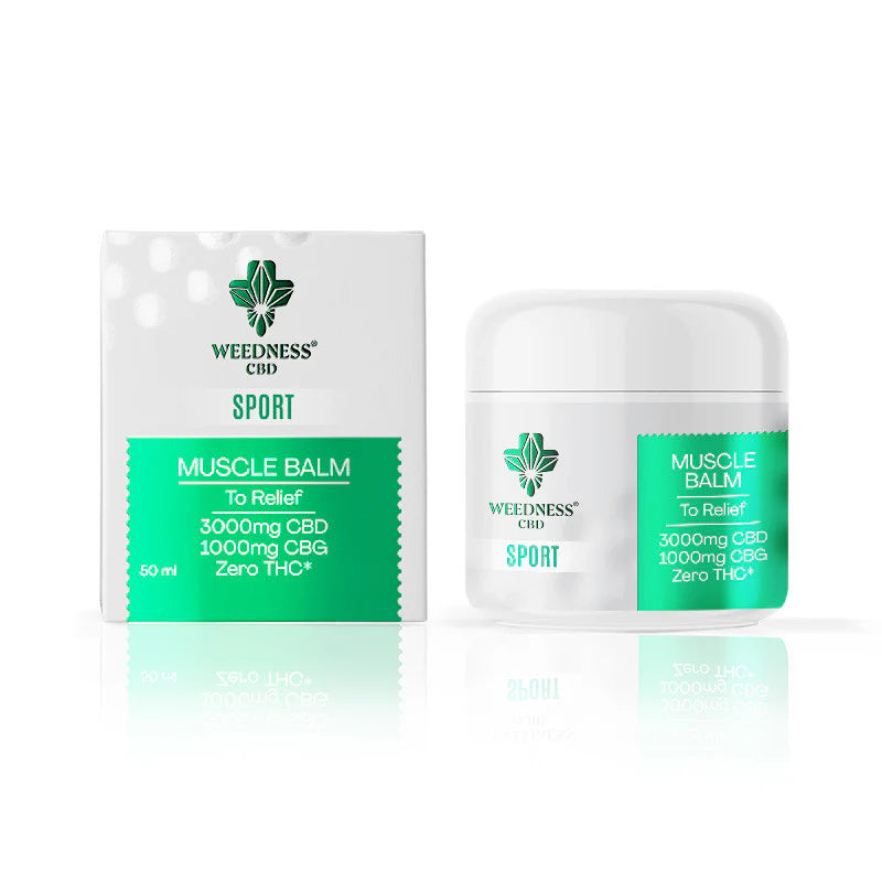Sport Muscle Relief Balm 3000mg CBD and 1000mg CBG, 50ml