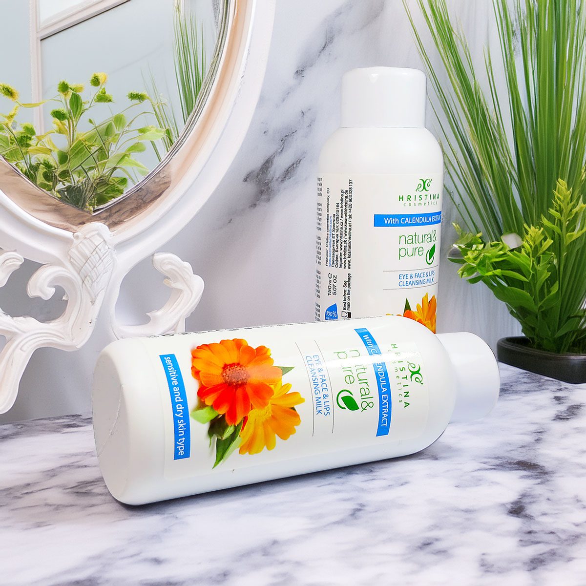 Toilet milk with marigold extract, 150 ml