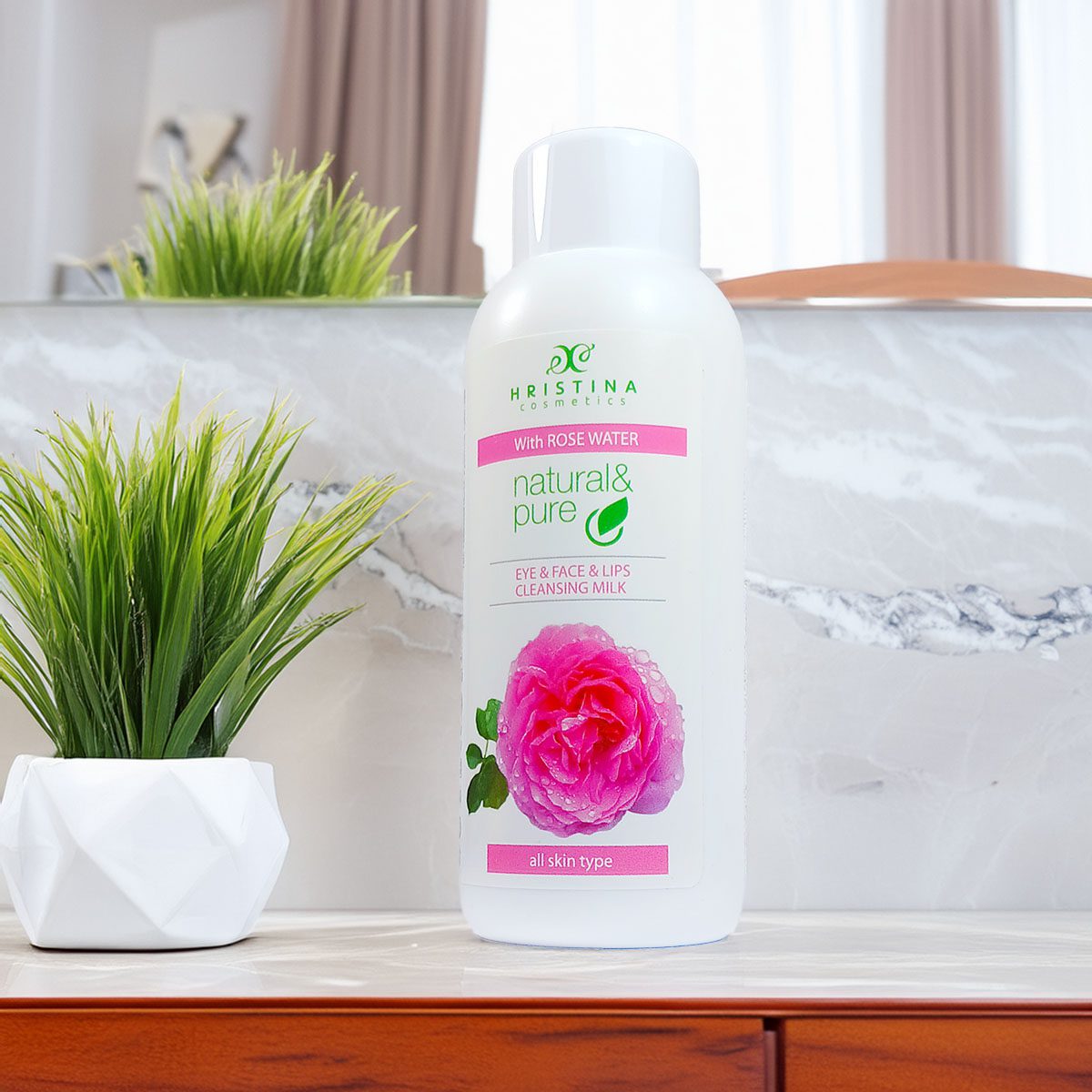 Toilet milk with rose water, 150 ml