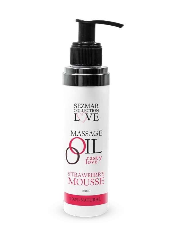 Intimate Massage Oil Strawberry Mousse, 100 ml