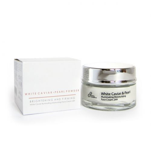 24-hour hydrating face cream with white caviar and pearl powder, 50 ml