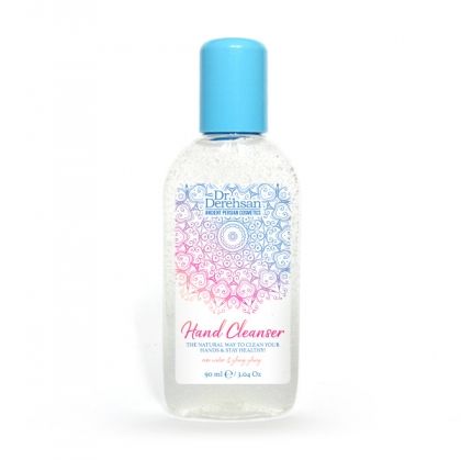 Hand cleansing gel with rose water and ylang-ylang, 90ml