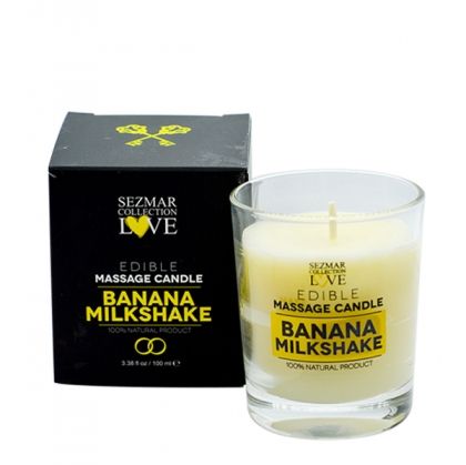 Massage candle Banana Milkshake, 100 ml